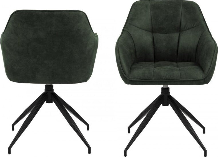 Kitchen Chair Grinstead | size: Width: 59cm, Height: 84.5cm, Depth: 54.5cm | color: Green | image: 2 | variant: 1000781