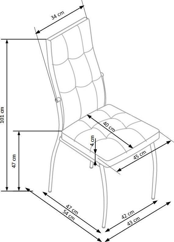 Kitchen Chair Haapsalu | size: Width: 42cm, Height: 100cm, Depth: 42cm | color: Black | image: 3 | variant: 1002173