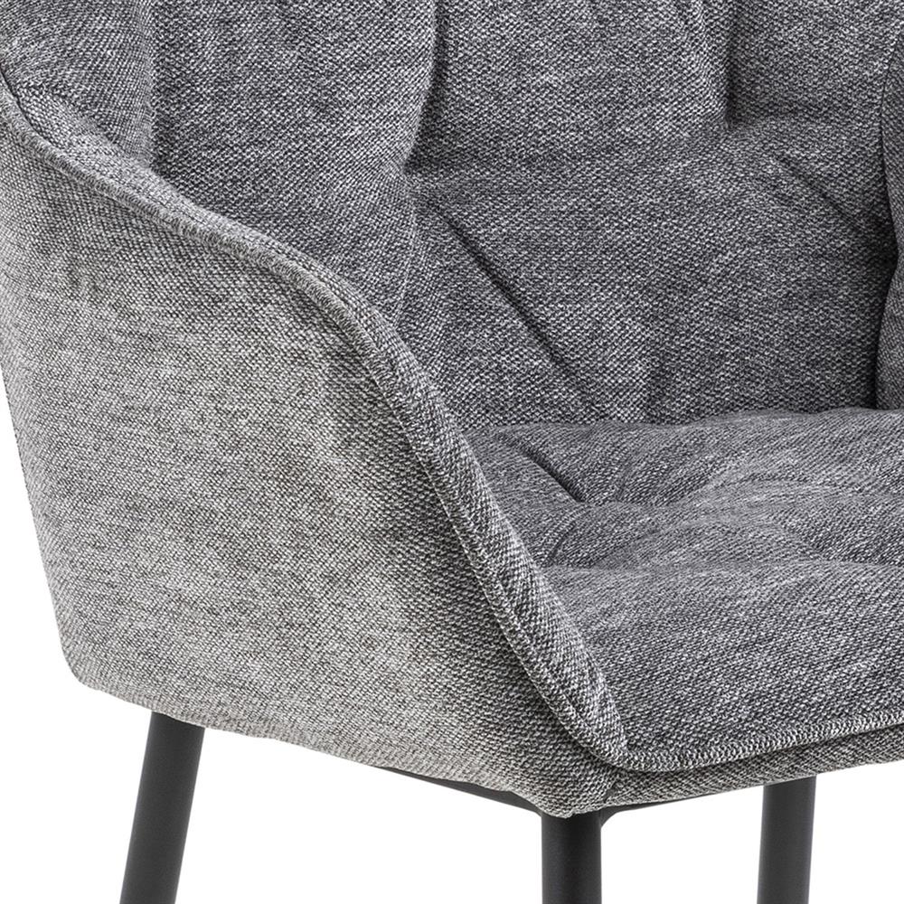 Kitchen Chair Horsham | size: Width: 58cm, Height: 83cm, Depth: 55cm | color: Black/Grey | image: 4 | variant: 1000794