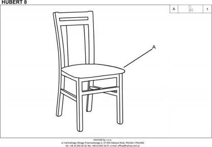 Kitchen Chair Hubert 8 | size: Width: 45cm, Height: 90cm, Depth: 51cm | color: Beige/Grey | image: 4 | variant: 1003046