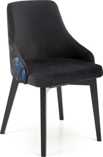 Kitchen Chair Hverageri | size: Width: 57cm, Height: 86cm, Depth: 56cm | color: Black | image: 0 | variant: 1002131
