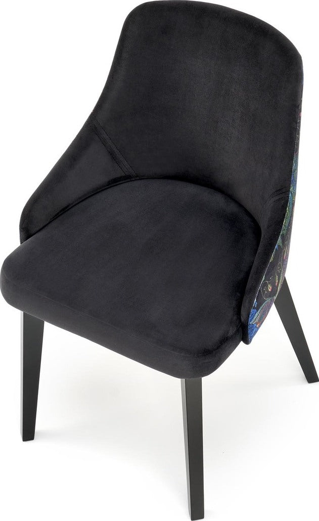 Kitchen Chair Hverageri | size: Width: 57cm, Height: 86cm, Depth: 56cm | color: Black | image: 1 | variant: 1002131