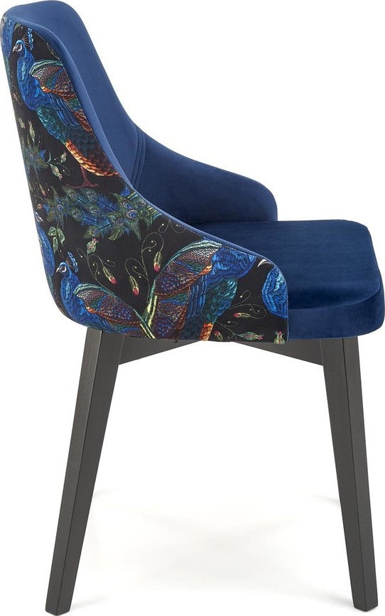 Kitchen Chair Hverageri | size: Width: 57cm, Height: 86cm, Depth: 56cm | color: Blue | image: 1 | variant: 1002132