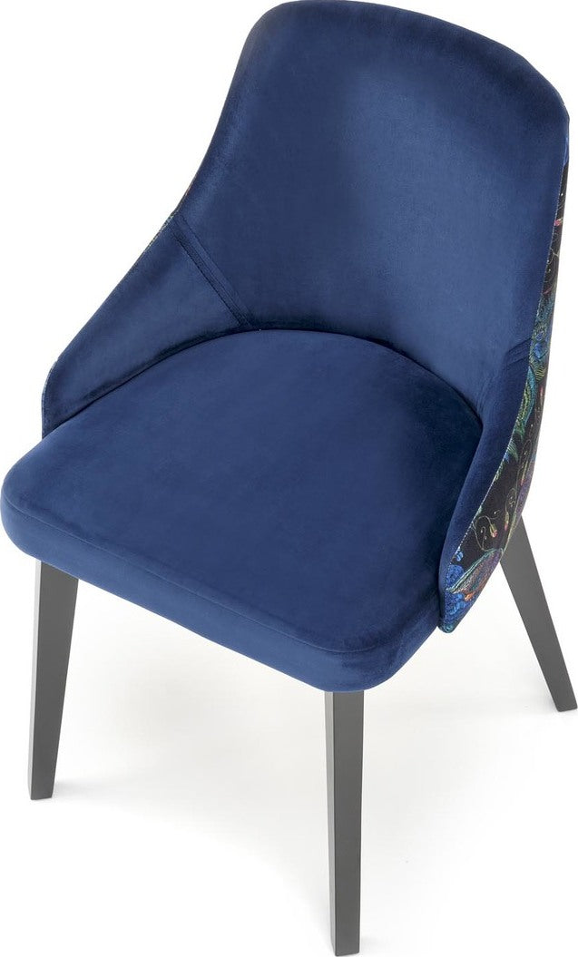 Kitchen Chair Hverageri | size: Width: 57cm, Height: 86cm, Depth: 56cm | color: Blue | image: 3 | variant: 1002132