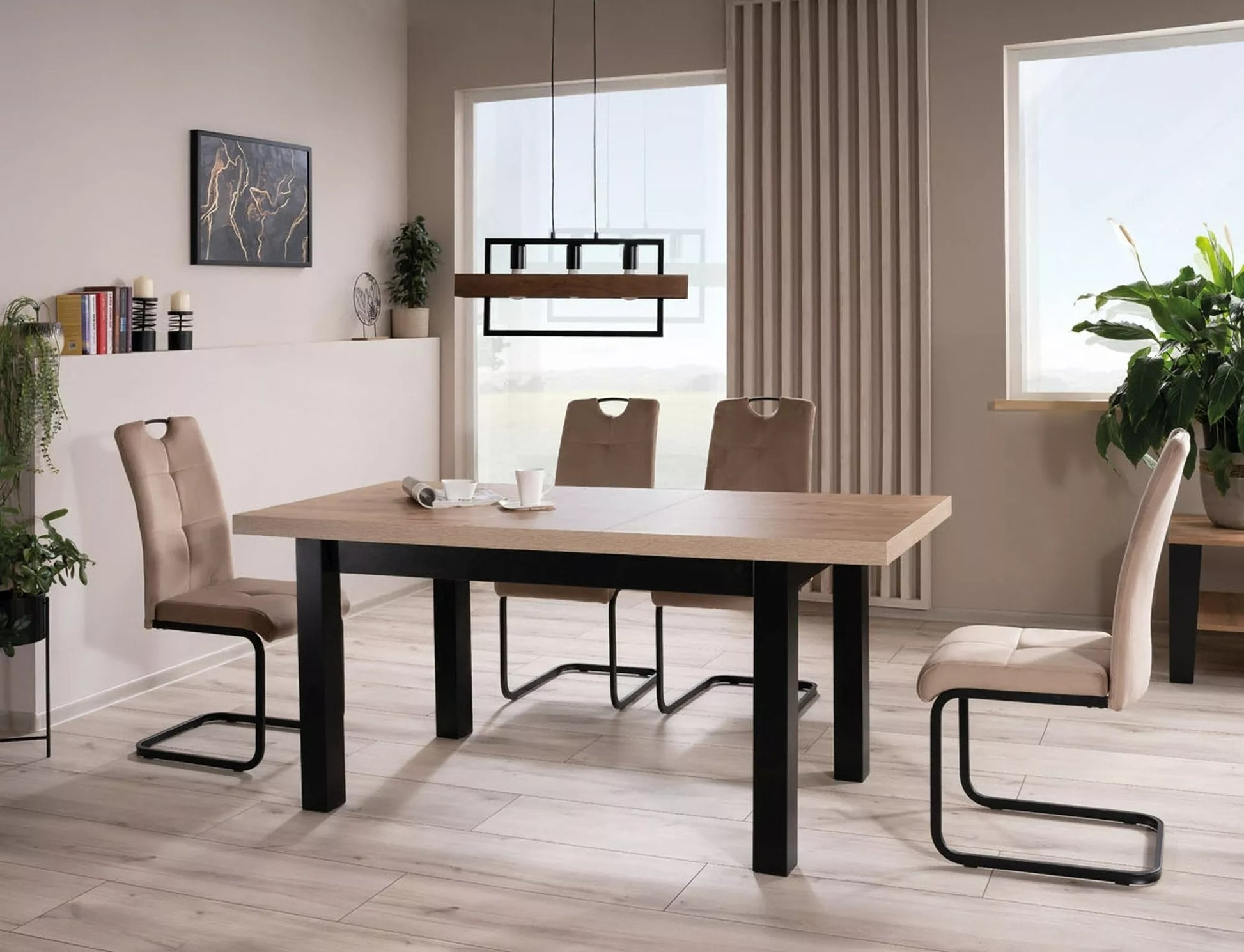Kitchen Chair Izmir | size: Width: 43cm, Height: 101cm, Depth: 47cm | color: Beige | image: 3 | variant: 1003954