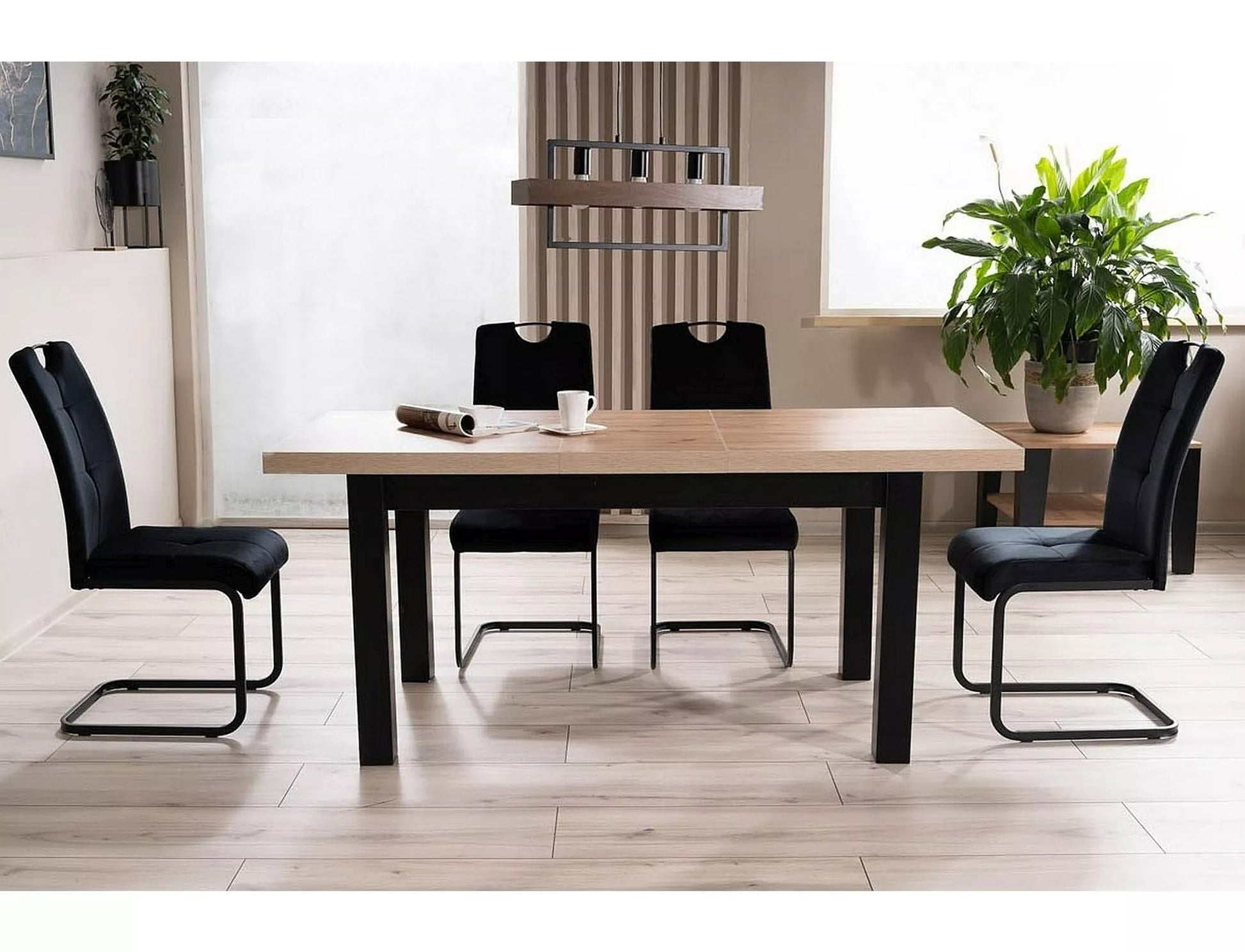 Kitchen Chair Izmir | size: Width: 43cm, Height: 101cm, Depth: 47cm | color: Black | image: 3 | variant: 1003955