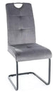 Kitchen Chair Izmir | size: Width: 43cm, Height: 101cm, Depth: 47cm | color: Gray | image: 0 | variant: 1003956