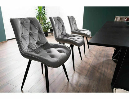 Kitchen Chair Jacksonville | size: Width: 49cm, Height: 84cm, Depth: 43cm | color: Gray | image: 2 | variant: 1003782