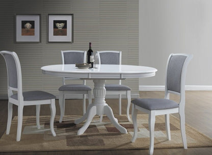 Kitchen Chair Jeddah | size: Width: 45cm, Height: 96cm, Depth: 42cm | color: White/Grey | image: 2 | variant: 1003679