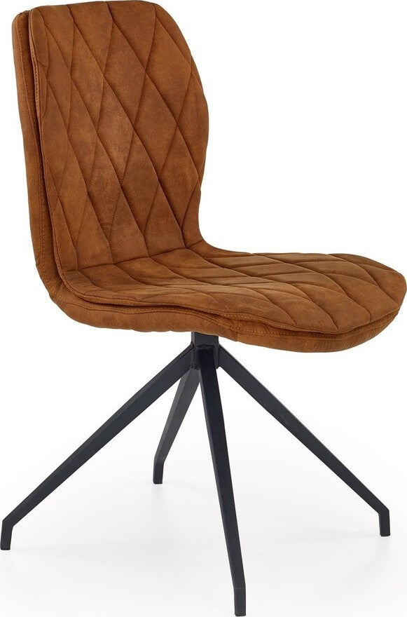 Kitchen Chair Jelgava | size: Width: 49cm, Height: 90cm, Depth: 62cm | color: Brown | image: 1 | variant: 1002191