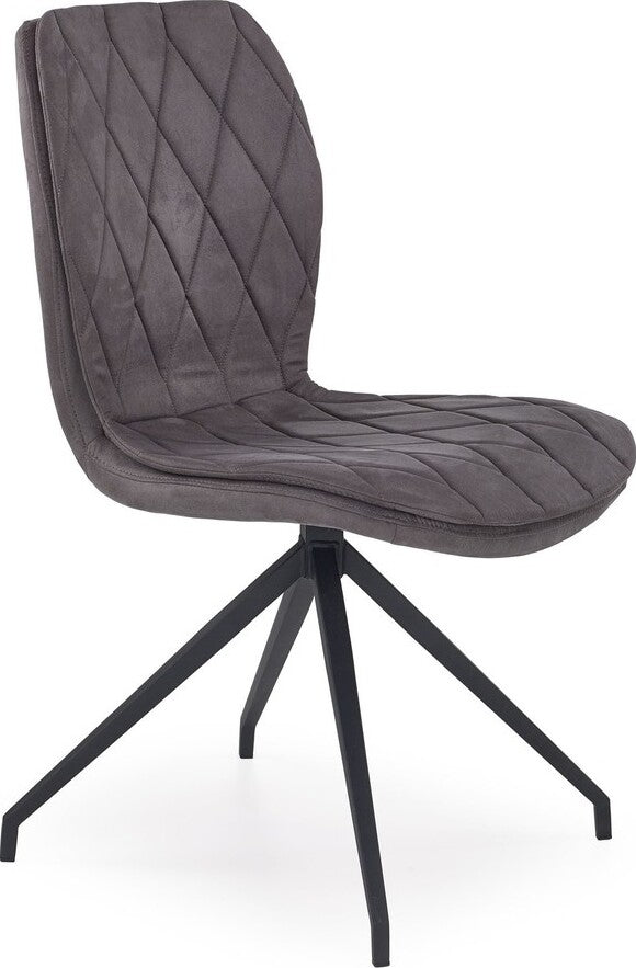 Kitchen Chair Jelgava | size: Width: 49cm, Height: 90cm, Depth: 62cm | color: Gray | image: 1 | variant: 1002189