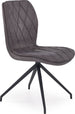 Kitchen Chair Jelgava | size: Width: 49cm, Height: 90cm, Depth: 62cm | color: Gray | image: 1 | variant: 1002189