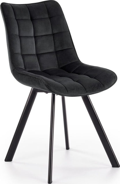 Kitchen Chair Jonava | size: Width: 46cm, Height: 84cm, Depth: 61cm | color: Black | image: 1 | variant: 1002244