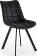 Kitchen Chair Jonava | size: Width: 46cm, Height: 84cm, Depth: 61cm | color: Black | image: 1 | variant: 1002244