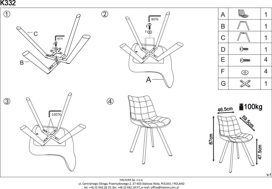 Kitchen Chair Jonava | size: Width: 46cm, Height: 84cm, Depth: 61cm | color: Blue | image: 8 | variant: 1002246