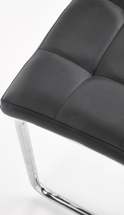 Kitchen Chair K147 | size: Width: 42cm, Height: 101cm, Depth: 55cm | color: Black | image: 6 | variant: 1003052