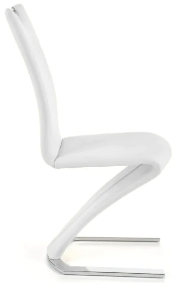 Kitchen Chair K188 | size: Width: 45cm, Height: 101cm, Depth: 63cm | color: White | image: 2 | variant: 1003062