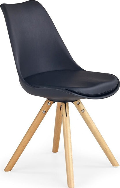 Kitchen Chair K201 | size: Width: 48cm, Height: 81cm, Depth: 57cm | color: Black | image: 1 | variant: 1003066