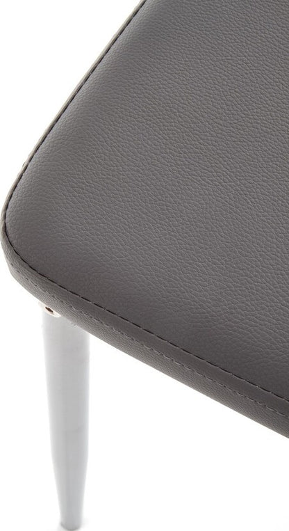 Kitchen Chair K202 | size: Width: 44cm, Height: 97cm, Depth: 59cm | color: Gray | image: 4 | variant: 1003069