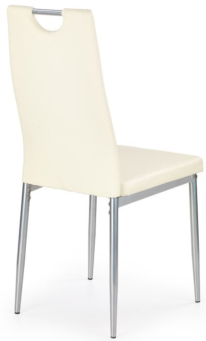 Kitchen Chair K202 | size: Width: 44cm, Height: 97cm, Depth: 59cm | color: White | image: 2 | variant: 1003071