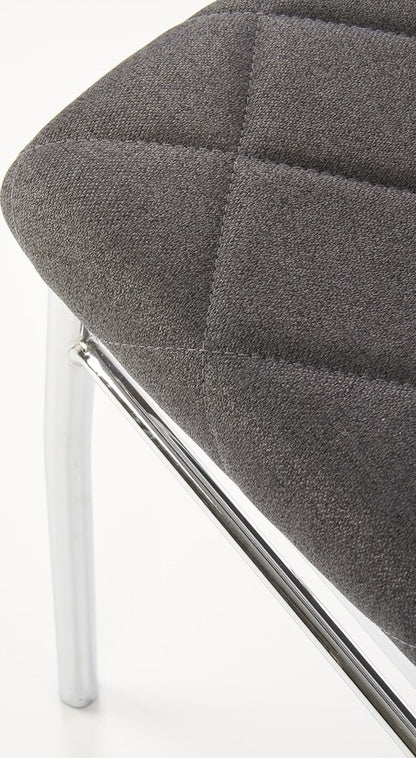 Kitchen Chair K309 | size: Width: 43cm, Height: 97cm, Depth: 57cm | color: Gray | image: 5 | variant: 1003129