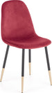 Kitchen Chair K379 | size: Width: 45cm, Height: 88cm, Depth: 48cm | color: Red | image: 1 | variant: 1003188