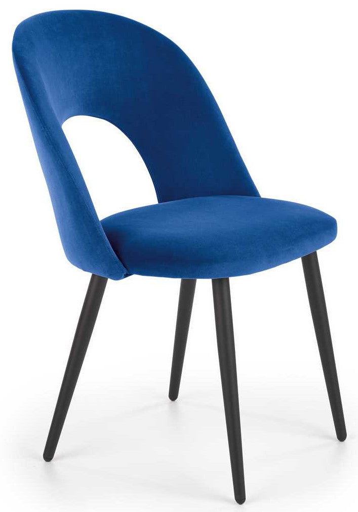 Kitchen Chair K384 | size: Width: 54cm, Height: 84cm, Depth: 57cm | color: Blue | image: 1 | variant: 1003195