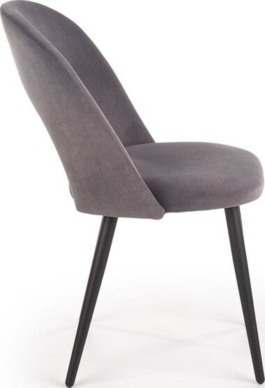Kitchen Chair K384 | size: Width: 54cm, Height: 84cm, Depth: 57cm | color: Gray | image: 3 | variant: 1003193