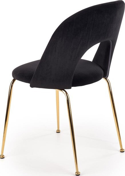 Kitchen Chair K385 | size: Width: 54cm, Height: 88cm, Depth: 59cm | color: Black | image: 2 | variant: 1003197