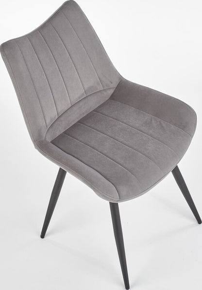 Kitchen Chair K388 | size: Width: 53cm, Height: 87cm, Depth: 61cm | color: Gray | image: 5 | variant: 1003204