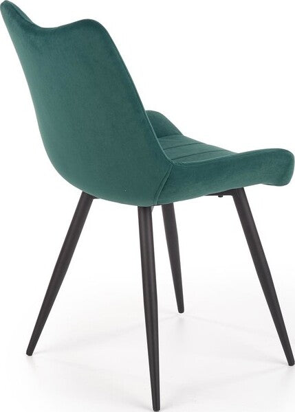 Kitchen Chair K388 | size: Width: 53cm, Height: 87cm, Depth: 61cm | color: Green | image: 2 | variant: 1003205