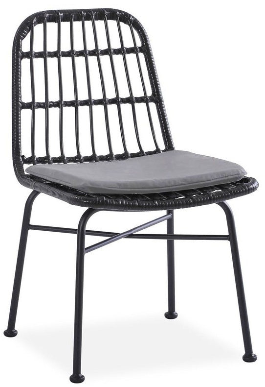 Kitchen Chair K401 | size: Width: 47cm, Height: 85cm, Depth: 45cm | color: Black/Grey | image: 0 | variant: 1003215