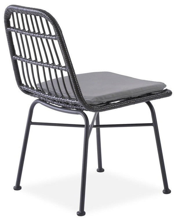 Kitchen Chair K401 | size: Width: 47cm, Height: 85cm, Depth: 45cm | color: Black/Grey | image: 1 | variant: 1003215