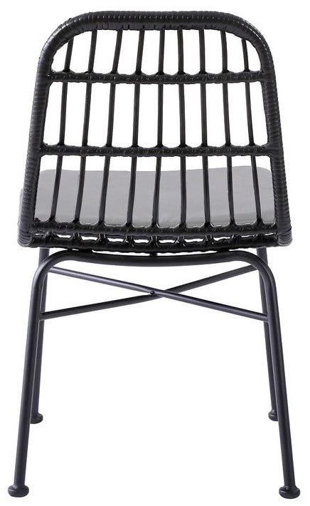 Kitchen Chair K401 | size: Width: 47cm, Height: 85cm, Depth: 45cm | color: Black/Grey | image: 4 | variant: 1003215