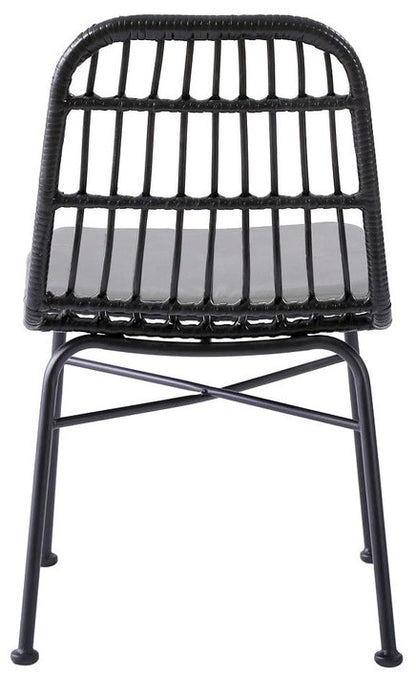 Kitchen Chair K401 | size: Width: 47cm, Height: 85cm, Depth: 45cm | color: Black/Grey | image: 4 | variant: 1003215