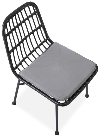 Kitchen Chair K401 | size: Width: 47cm, Height: 85cm, Depth: 45cm | color: Black/Grey | image: 5 | variant: 1003215