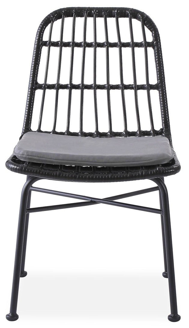 Kitchen Chair K401 | size: Width: 47cm, Height: 85cm, Depth: 45cm | color: Black/Grey | image: 6 | variant: 1003215