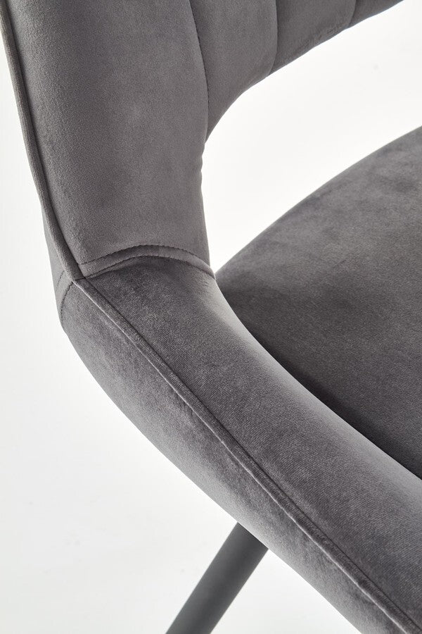 Kitchen Chair K404 | size: Width: 52cm, Height: 88cm, Depth: 58cm | color: Gray | image: 5 | variant: 1003221