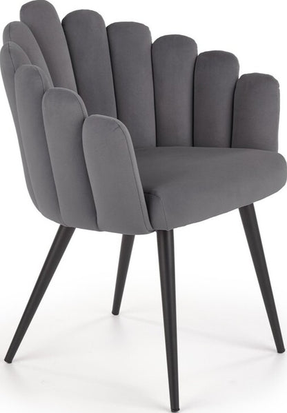 Kitchen Chair K410 | size: Width: 62cm, Height: 85cm, Depth: 62cm | color: Gray | image: 1 | variant: 1003225