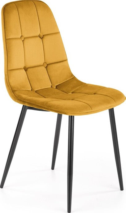 Kitchen Chair K417 | size: Width: 44cm, Height: 87cm, Depth: 56cm | color: Yellow | image: 0 | variant: 1003239
