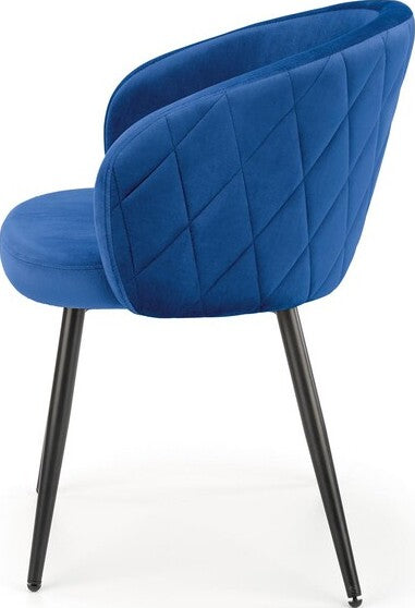 Kitchen Chair K430 | size: Width: 61cm, Height: 77cm, Depth: 54cm | color: Blue | image: 2 | variant: 1003263