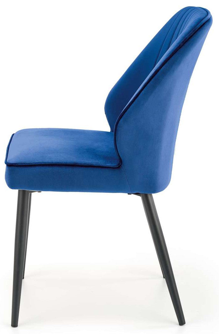 Kitchen Chair K432 | size: Width: 48cm, Height: 85cm, Depth: 57cm | color: Blue | image: 2 | variant: 1003273