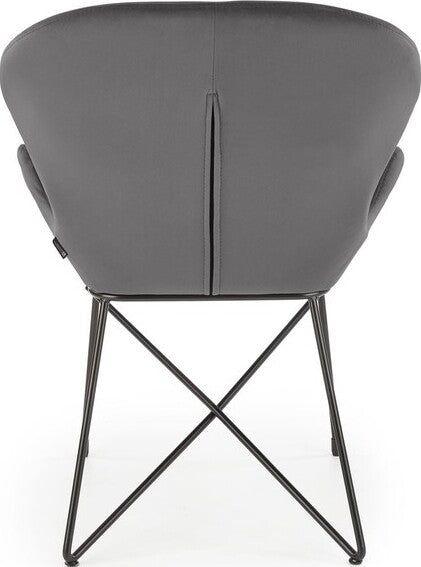 Kitchen Chair K458 | size: Width: 57cm, Height: 82cm, Depth: 62cm | color: Gray | image: 2 | variant: 1003321