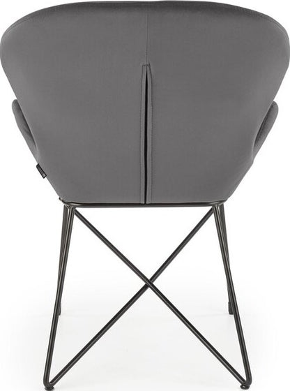 Kitchen Chair K458 | size: Width: 57cm, Height: 82cm, Depth: 62cm | color: Gray | image: 2 | variant: 1003321