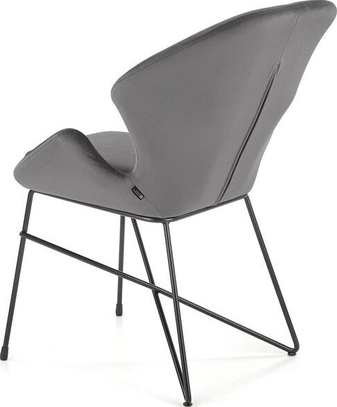 Kitchen Chair K458 | size: Width: 57cm, Height: 82cm, Depth: 62cm | color: Gray | image: 3 | variant: 1003321