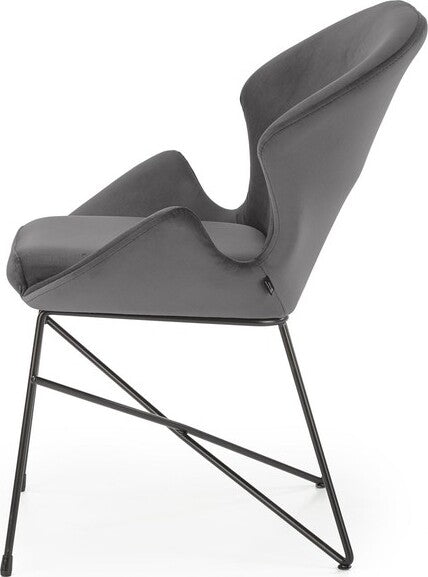 Kitchen Chair K458 | size: Width: 57cm, Height: 82cm, Depth: 62cm | color: Gray | image: 4 | variant: 1003321
