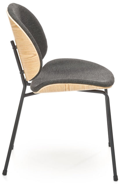 Kitchen Chair K467 | size: Width: 47cm, Height: 81cm, Depth: 57cm | color: Brown/Black | image: 4 | variant: 1016796