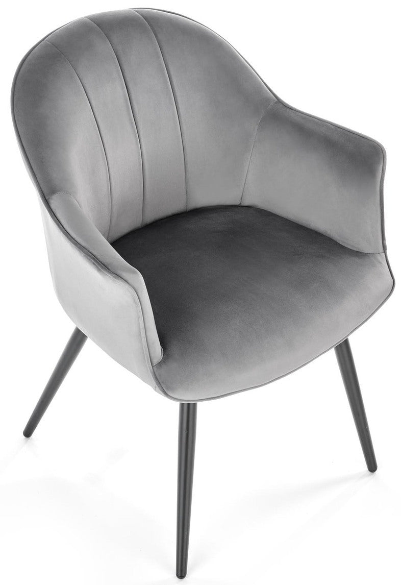 Kitchen Chair K468 | size: Width: 67cm, Height: 84cm, Depth: 62cm | color: Gray | image: 2 | variant: 1003334