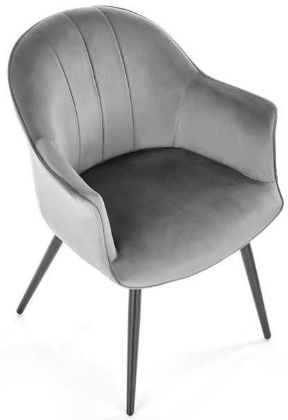 Kitchen Chair K468 | size: Width: 67cm, Height: 84cm, Depth: 62cm | color: Gray | image: 2 | variant: 1003334