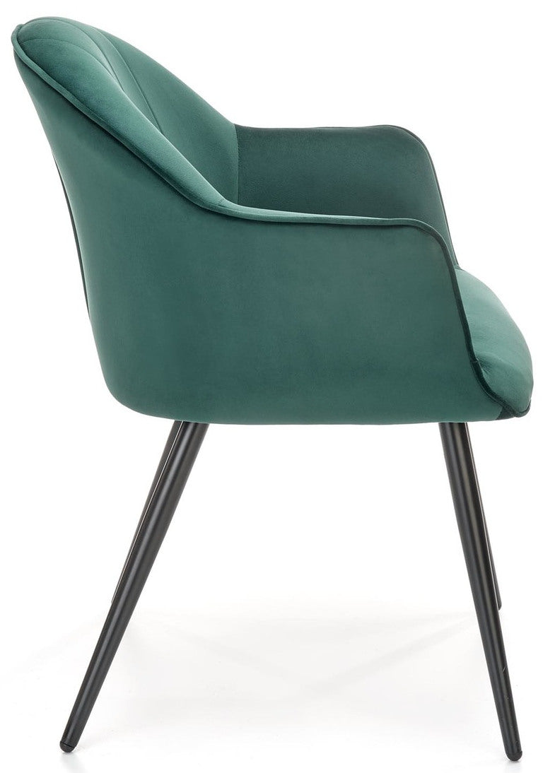 Kitchen Chair K468 | size: Width: 67cm, Height: 84cm, Depth: 62cm | color: Green | image: 3 | variant: 1003333